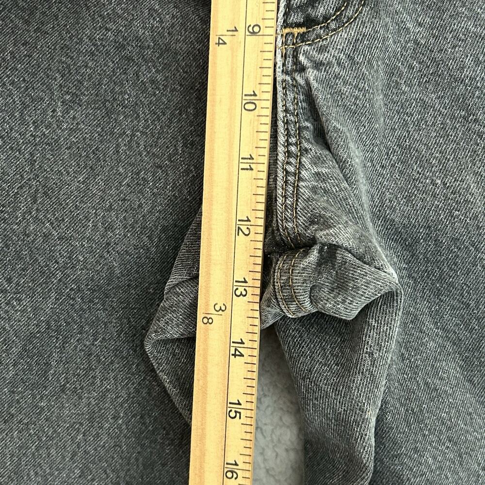 LL Bean Jeans Men’s 40x32 Black Denim Classic Fit Flannel Lined Outdoor Workwear - Picture 9 of 16